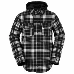 Volcom Men's Field Flannel Insulated Jacket -686 shop unnamed file 4188
