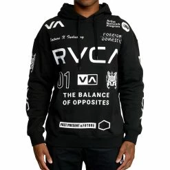 RVCA Mens All Brand Sport Workout Hoodie