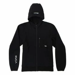 RVCA Mens Tech Fleece Zip-Up Hoodie