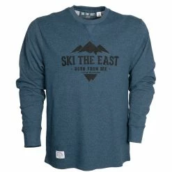 Ski The East Mens Mansfield Waffle Long Sleeve Shirt