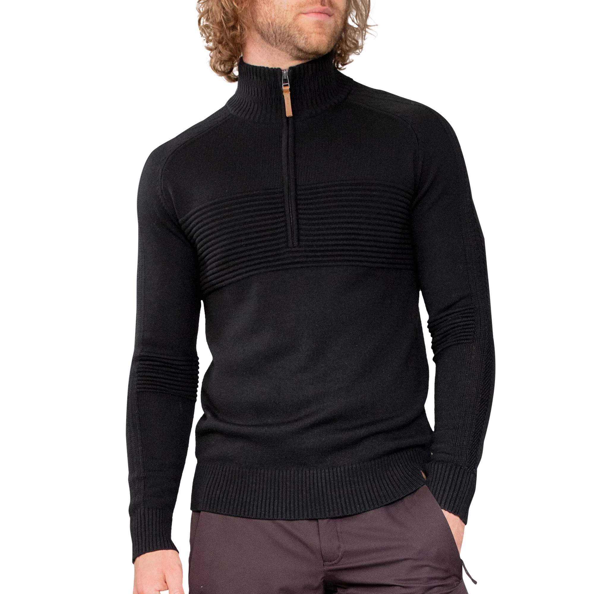 Obermeyer Mens Vince Half Zip Sweater 3 Obermeyer Mens Vince Half Zip Sweater - Image 3