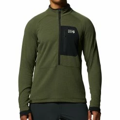Mountain Hardwear Mens Polartec® Power Grid™ Half Zip Jacket