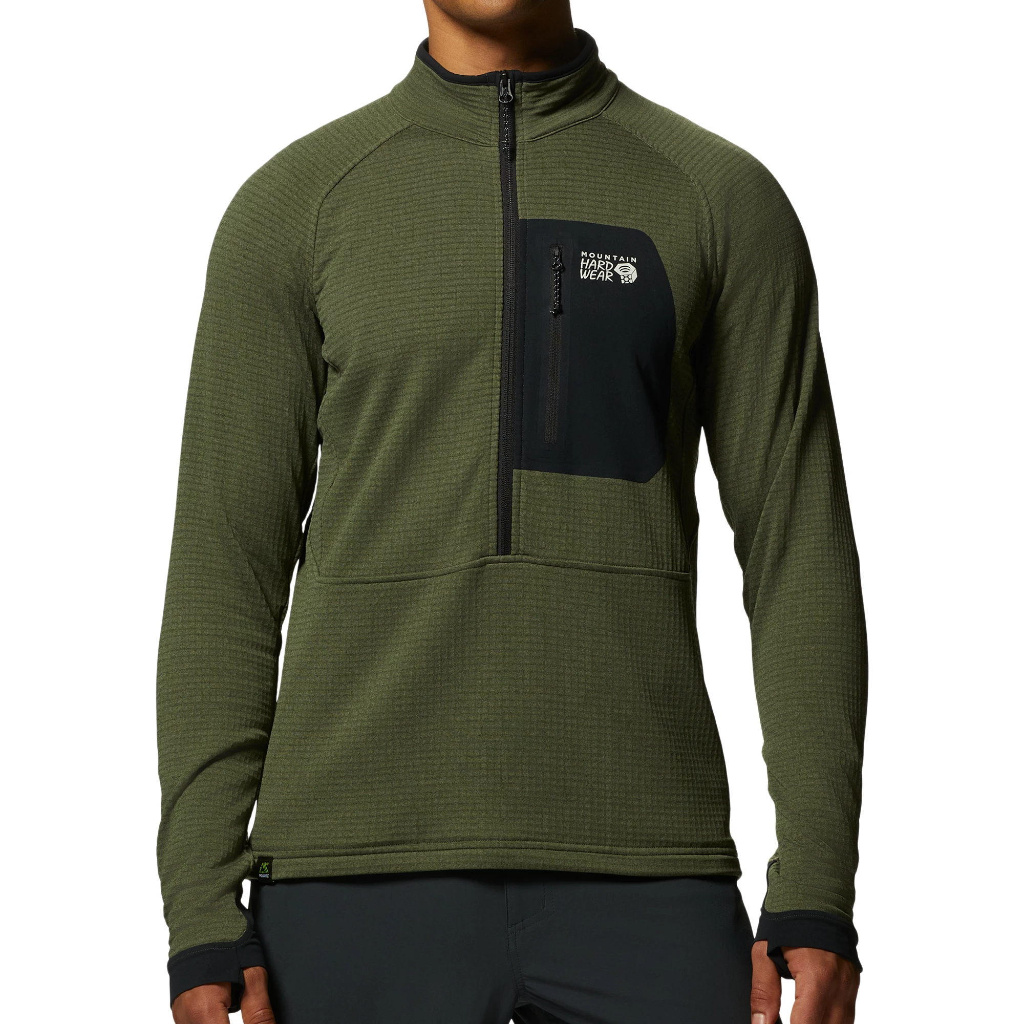 Mountain Hardwear Mens Polartec® Power Grid™ Half Zip Jacket 1 Mountain Hardwear Mens Polartec® Power Grid™ Half Zip Jacket