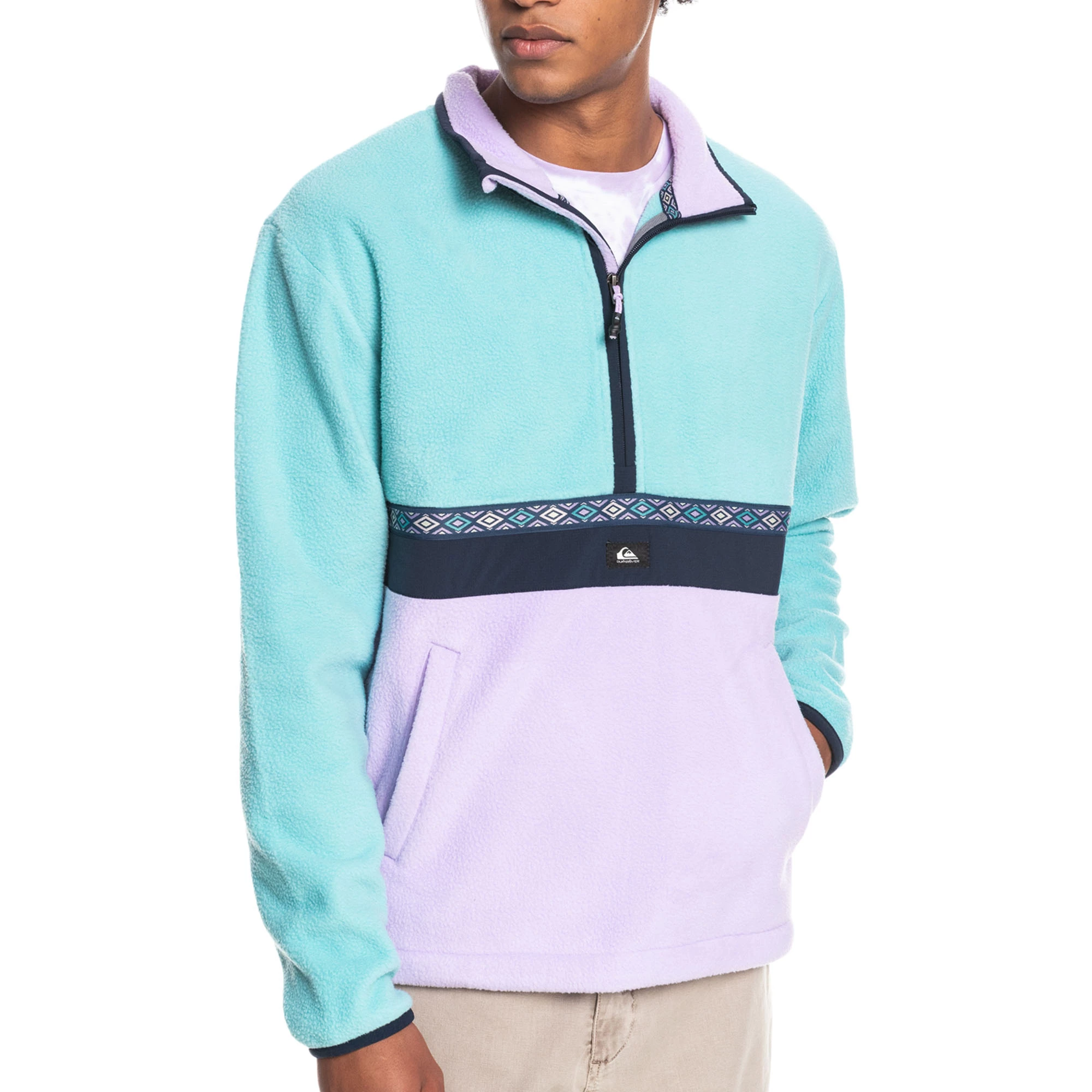 Quiksilver Men's Clean Coasts Half-Zip Fleece Pullover 3 Quiksilver Men's Clean Coasts Half-Zip Fleece Pullover - Image 3