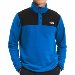 The North Face Mens TKA Glacier Snap-Neck Pullover