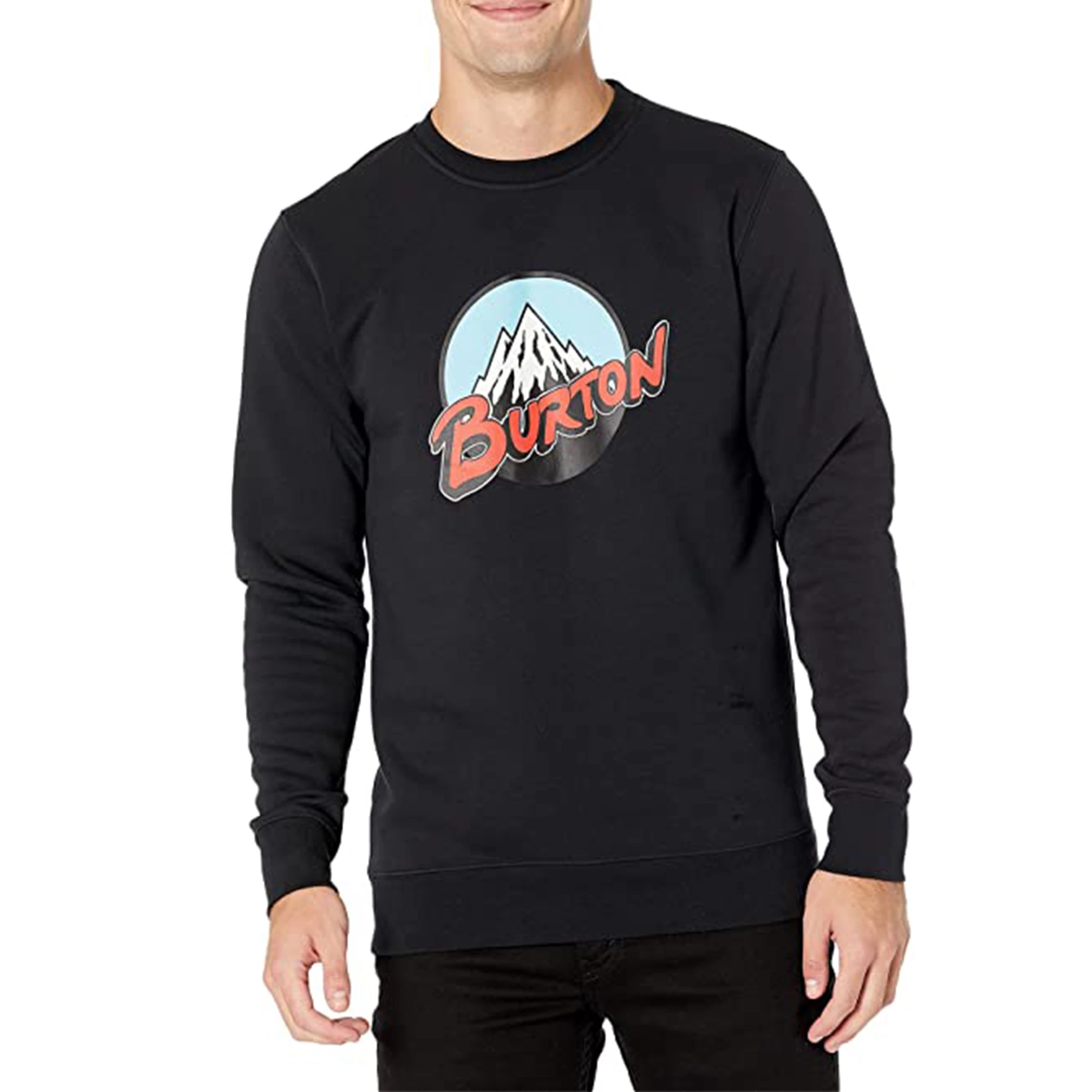 Burton Mens Retro Mountain Crew Sweater 1 Burton Mens Retro Mountain Crew Sweater